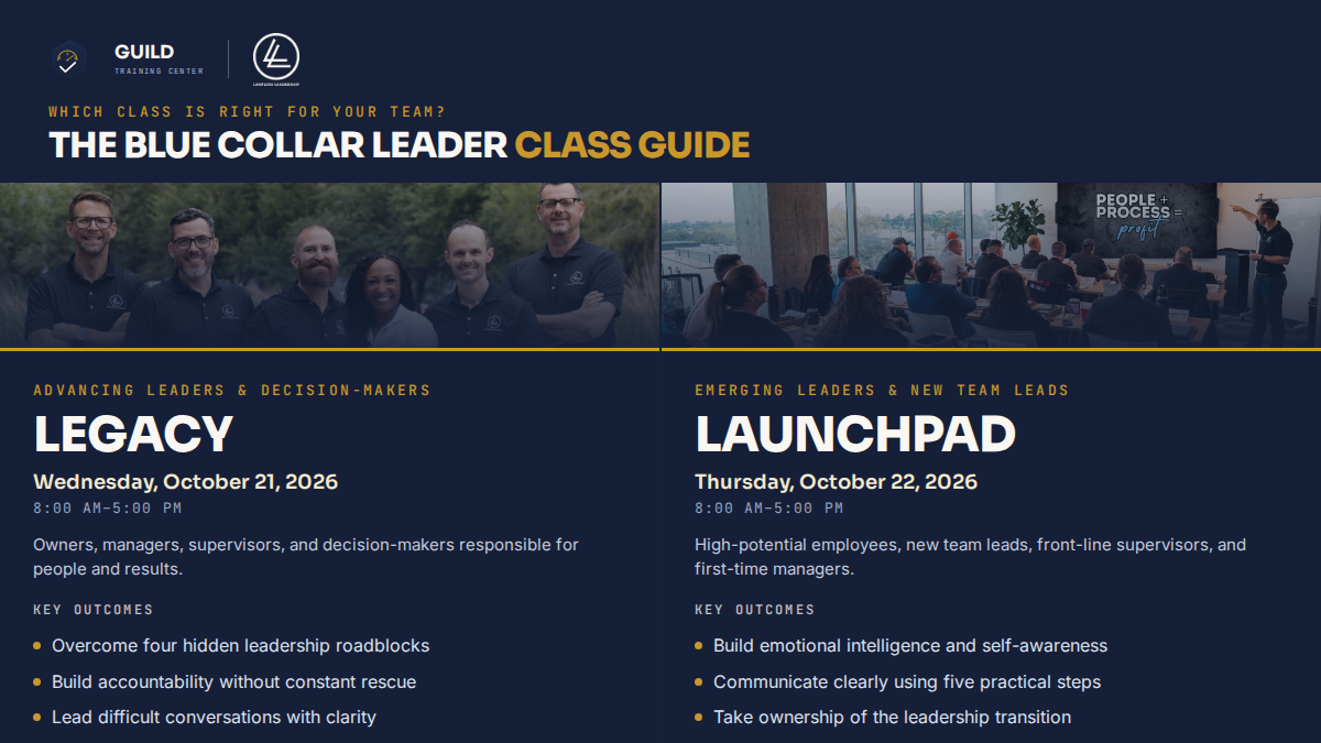 blue collar leadership